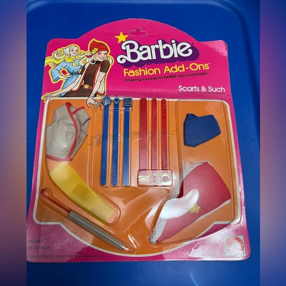 1978 Mattel Barbie Fashion Ad Ons Scarfs and Such NEW